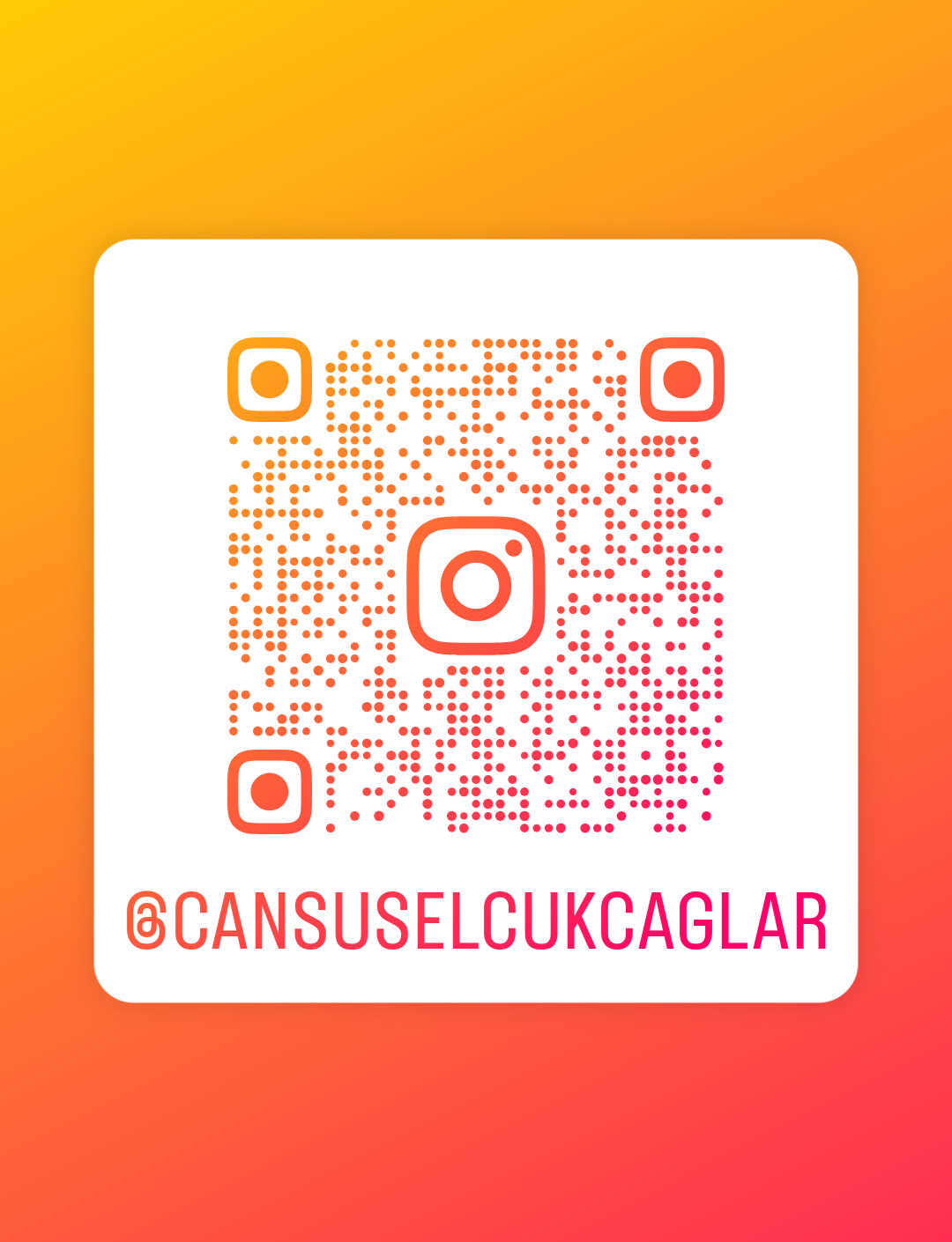 @cansuselcukcaglar Instagram QR kodu